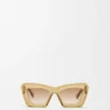 Abgeschrägte Cateye-Sonnenbrille Abgeschrägte Cateye-Sonnenbrille