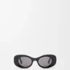 Abgeschrägte ovale Maxi-Anagram-Sonnenbrille Abgeschrägte ovale Maxi-Anagram-Sonnenbrille