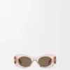 Abgeschrägte ovale Maxi-Anagram-Sonnenbrille Abgeschrägte ovale Maxi-Anagram-Sonnenbrille
