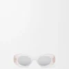 Abgeschrägte ovale Maxi-Anagram-Sonnenbrille Abgeschrägte ovale Maxi-Anagram-Sonnenbrille
