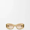 Abgeschrägte ovale Maxi-Anagram-Sonnenbrille Abgeschrägte ovale Maxi-Anagram-Sonnenbrille