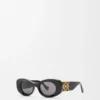 Abgeschrägte ovale Maxi-Anagram-Sonnenbrille Abgeschrägte ovale Maxi-Anagram-Sonnenbrille