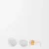 Abgeschrägte ovale Maxi-Anagram-Sonnenbrille Abgeschrägte ovale Maxi-Anagram-Sonnenbrille