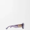 Abgeschrägte ovale Maxi-Anagram-Sonnenbrille Abgeschrägte ovale Maxi-Anagram-Sonnenbrille