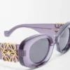 Abgeschrägte ovale Maxi-Anagram-Sonnenbrille Abgeschrägte ovale Maxi-Anagram-Sonnenbrille