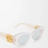 Abgeschrägte ovale Maxi-Anagram-Sonnenbrille Abgeschrägte ovale Maxi-Anagram-Sonnenbrille