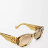 Abgeschrägte ovale Maxi-Anagram-Sonnenbrille Abgeschrägte ovale Maxi-Anagram-Sonnenbrille