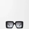 Abgeschrägte quadratische Maxi-Anagram-Sonnenbrille Abgeschrägte quadratische Maxi-Anagram-Sonnenbrille