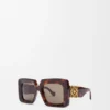 Abgeschrägte quadratische Maxi-Anagram-Sonnenbrille Abgeschrägte quadratische Maxi-Anagram-Sonnenbrille