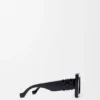 Abgeschrägte quadratische Maxi-Anagram-Sonnenbrille Abgeschrägte quadratische Maxi-Anagram-Sonnenbrille