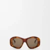 Abgeschrägte Sonnenbrille in Pentagon-Form Abgeschrägte Sonnenbrille in Pentagon-Form