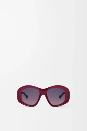 Abgeschrägte Sonnenbrille in Pentagon-Form