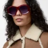 Abgeschrägte Sonnenbrille in Pentagon-Form Abgeschrägte Sonnenbrille in Pentagon-Form