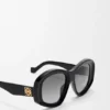 Abgeschrägte Sonnenbrille in Pentagon-Form Abgeschrägte Sonnenbrille in Pentagon-Form