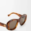 Abgeschrägte Sonnenbrille in Pentagon-Form Abgeschrägte Sonnenbrille in Pentagon-Form