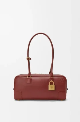 Amazona 31 Cropped-Tasche aus glänzendem Kalbsleder