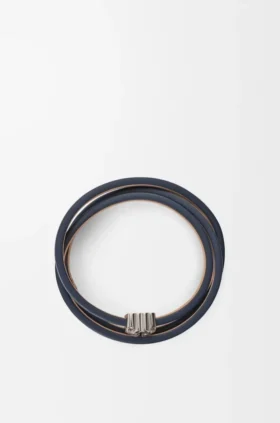 Anagram Bombé Twist-Armband aus Kalbsleder Anagram Bombé Twist-Armband aus Kalbsleder