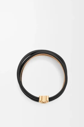 Anagram Bombé Twist-Armband aus Kalbsleder Anagram Bombé Twist-Armband aus Kalbsleder
