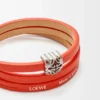 Anagram Bombé Twist-Armband aus Kalbsleder Anagram Bombé Twist-Armband aus Kalbsleder