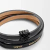 Anagram Bombé Twist-Armband aus Kalbsleder Anagram Bombé Twist-Armband aus Kalbsleder