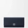 Anagram Continental-Portemonnaie aus Kalbsleder mit Pebble-Struktur