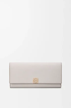 Anagram Continental-Portemonnaie aus Kalbsleder mit Pebble-Struktur