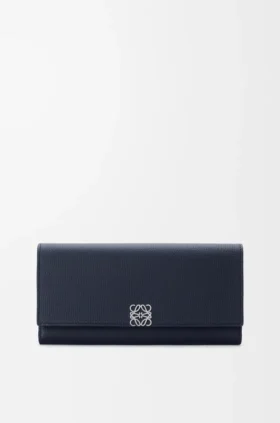 Anagram Continental-Portemonnaie aus Kalbsleder mit Pebble-Struktur