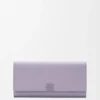 Anagram Continental-Portemonnaie aus Kalbsleder mit Pebble-Struktur