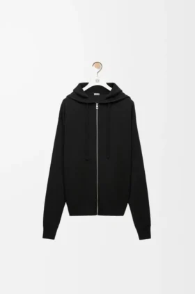 Anagram-Kapuzenpullover mit Reißverschluss aus Wolle