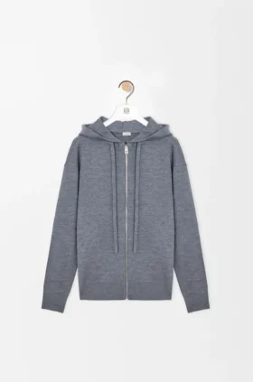 Anagram-Kapuzenpullover mit Reißverschluss aus Wolle