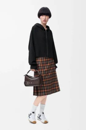 Anagram-Kapuzenpullover mit Reißverschluss aus Wolle