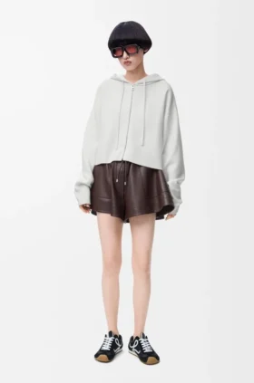 Anagram-Kapuzenpullover mit Reißverschluss aus Wolle