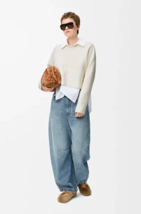 Anagram-Pullover aus Wollmischung