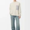 Anagram-Pullover mit Tasche aus Baumwollmischung Anagram-Pullover mit Tasche aus Baumwollmischung