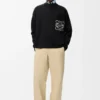 Anagram-Pullover mit Tasche aus Baumwollmischung Anagram-Pullover mit Tasche aus Baumwollmischung