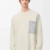 Anagram-Pullover mit Tasche aus Baumwollmischung Anagram-Pullover mit Tasche aus Baumwollmischung