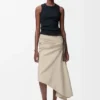 Anagram-Tanktop aus Stretch-Viskose