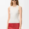 Anagram-Tanktop aus Stretch-Viskose