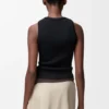 Anagram-Tanktop aus Stretch-Viskose