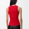 Anagram-Tanktop aus Stretch-Viskose