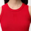 Anagram-Tanktop aus Stretch-Viskose