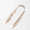 Anagram-Trageriemen aus Jacquard und Kalbsleder Anagram-Trageriemen aus Jacquard und Kalbsleder