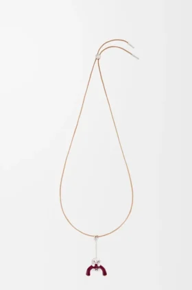 Anhänger „Seated Acrobat“ aus Sterlingsilber und Kristallen