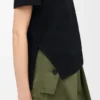 Asymmetrisches Hemd aus Baumwollmischung