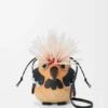 „Bird“-Tasche aus Iraca-Palmenblättern und Kalbsleder „Bird“-Tasche aus Iraca-Palmenblättern und Kalbsleder