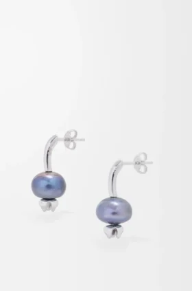 Blueberry-Ohrringe aus Sterlingsilber und Perle
