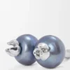 Blueberry-Ohrringe aus Sterlingsilber und Perle Blueberry-Ohrringe aus Sterlingsilber und Perle