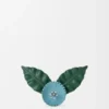Blumen-Anstecknadel aus klassischem Kalbsleder Blumen-Anstecknadel aus klassischem Kalbsleder
