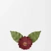 Blumen-Anstecknadel aus klassischem Kalbsleder Blumen-Anstecknadel aus klassischem Kalbsleder