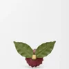 Blumen-Anstecknadel aus klassischem Kalbsleder Blumen-Anstecknadel aus klassischem Kalbsleder